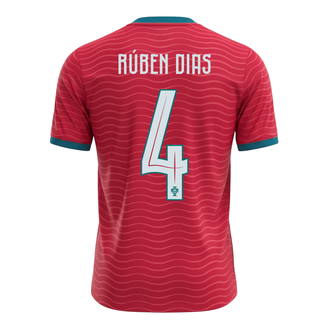 RÚBEN DIAS#4 Portugal Home Soccer Jersey World Cup 2026 Red - gojersey