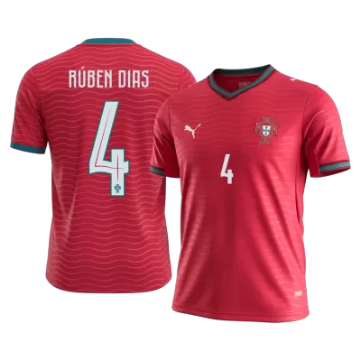 RÚBEN DIAS#4 Portugal Home Soccer Jersey World Cup 2026 Red - gojersey