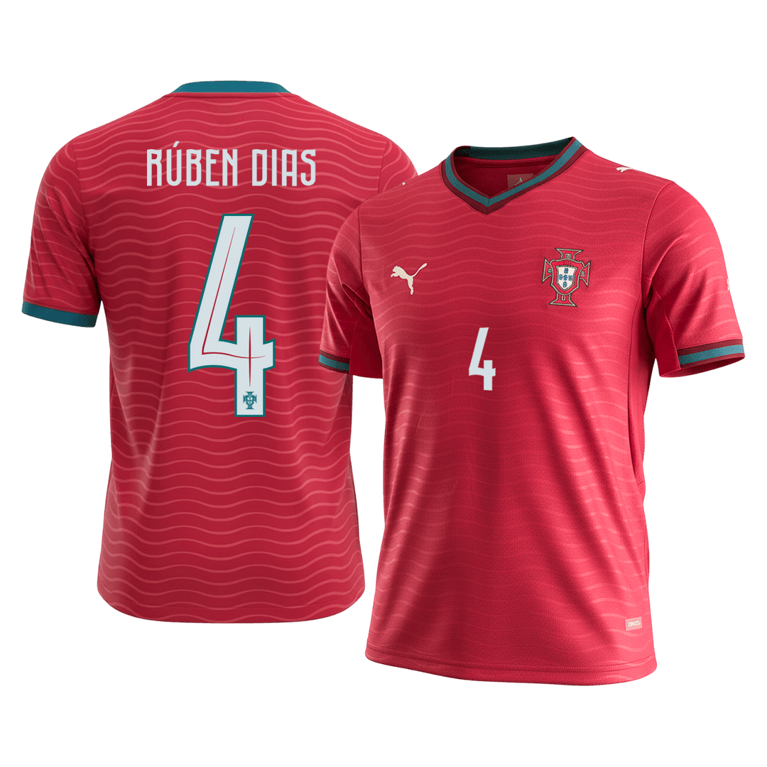 RÚBEN DIAS#4 Portugal Home Soccer Jersey World Cup 2026 Red - gojersey