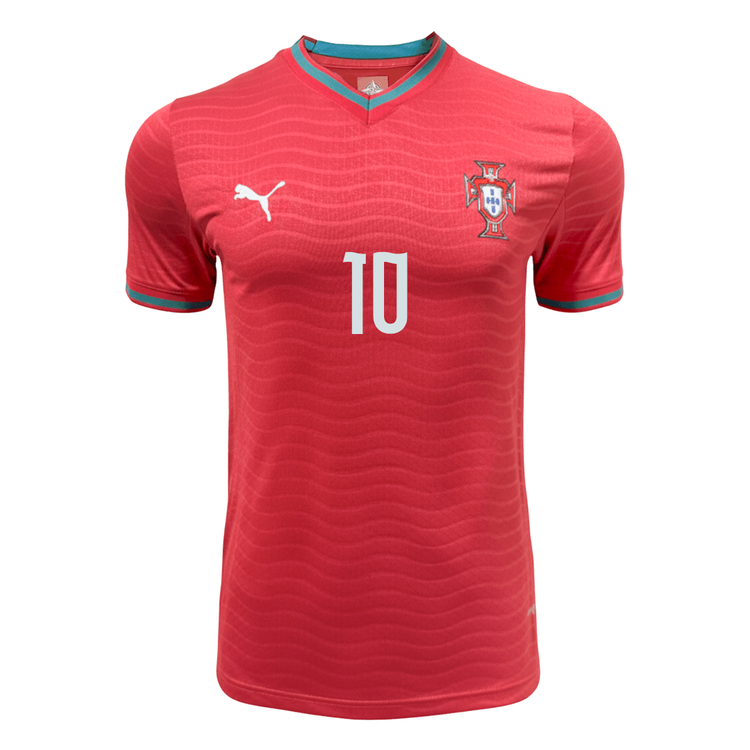 Portugal BERNARDO #10 Home Soccer Jersey Authentic 2026 - gojersey
