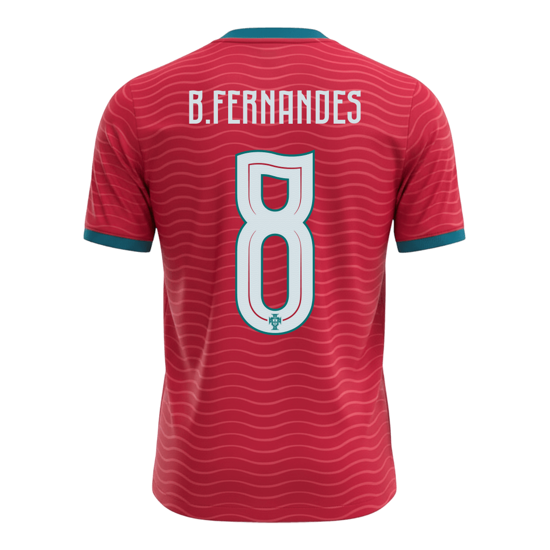 B.FERNANDES#8 Portugal Home Soccer Jersey World Cup 2026 Red - gojersey