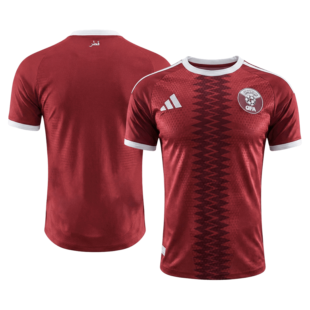Qatar Home Soccer Jersey Authentic 2026 - gojersey