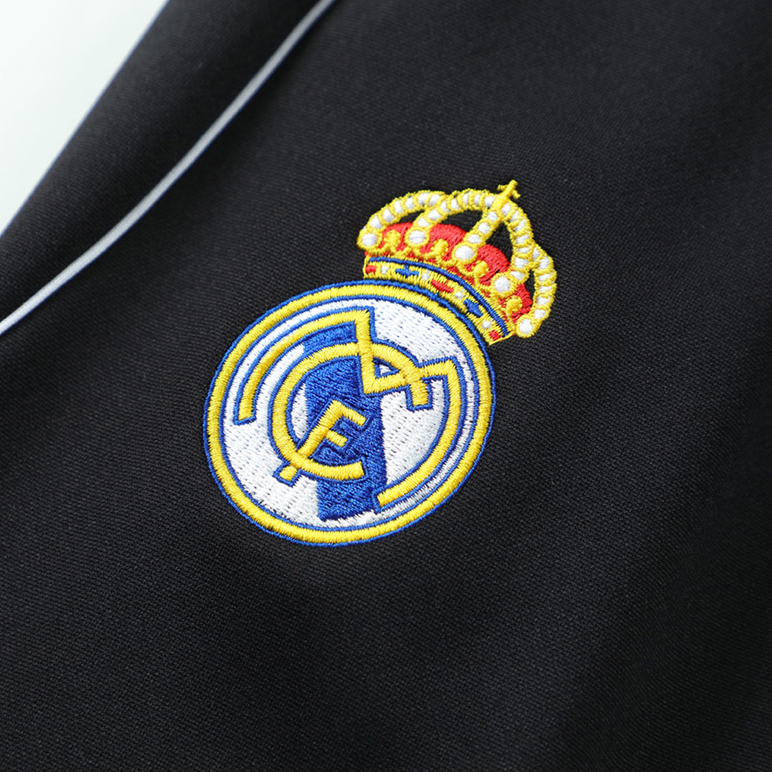 Real Madrid Sweatshirt Kit 2025/26 - Black (Top+Pants) - gojersey