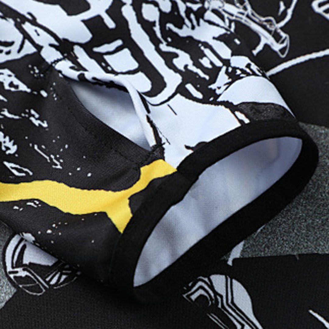 Kid's Real Madrid x MARVEL Zipper Sweatshirt Kit(Top+Pants) 25/26 Black - gojersey