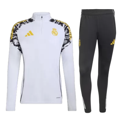 Real Madrid Sweatshirt Kit 2025/26 - White (Top+Pants) - gojersey