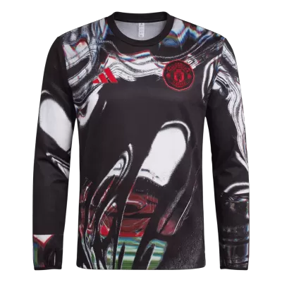 Manchester United Long Sleeve Pre-Match Soccer Jersey 2025/26 - gojersey