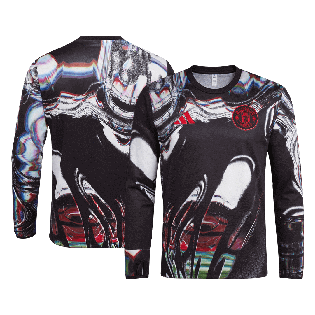 Manchester United Long Sleeve Pre-Match Soccer Jersey 2025/26 - gojersey