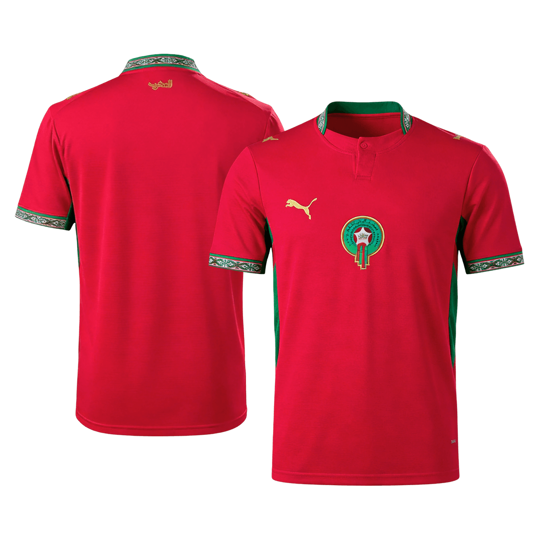 Morocco Home Soccer Jersey World Cup 2026 Red - gojersey