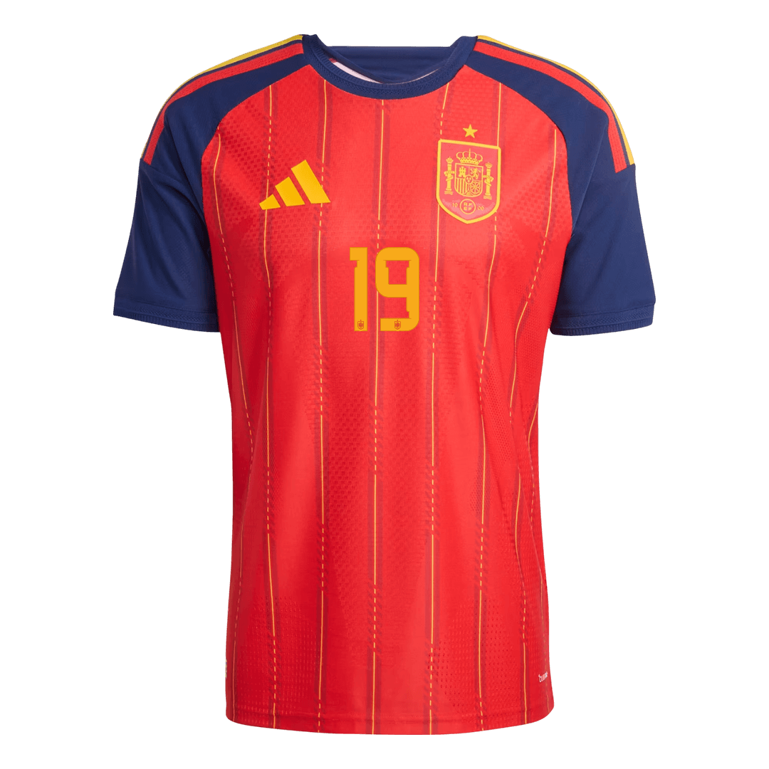 Spain LAMINE YAMAL #19 Home Soccer Jersey Authentic 2026 - gojersey