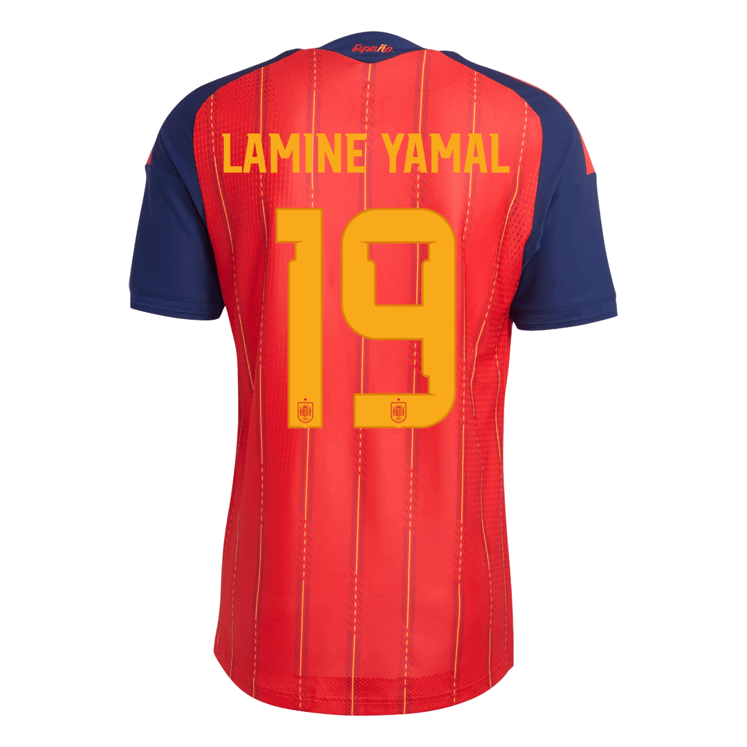 Spain LAMINE YAMAL #19 Home Soccer Jersey Authentic 2026 - gojersey