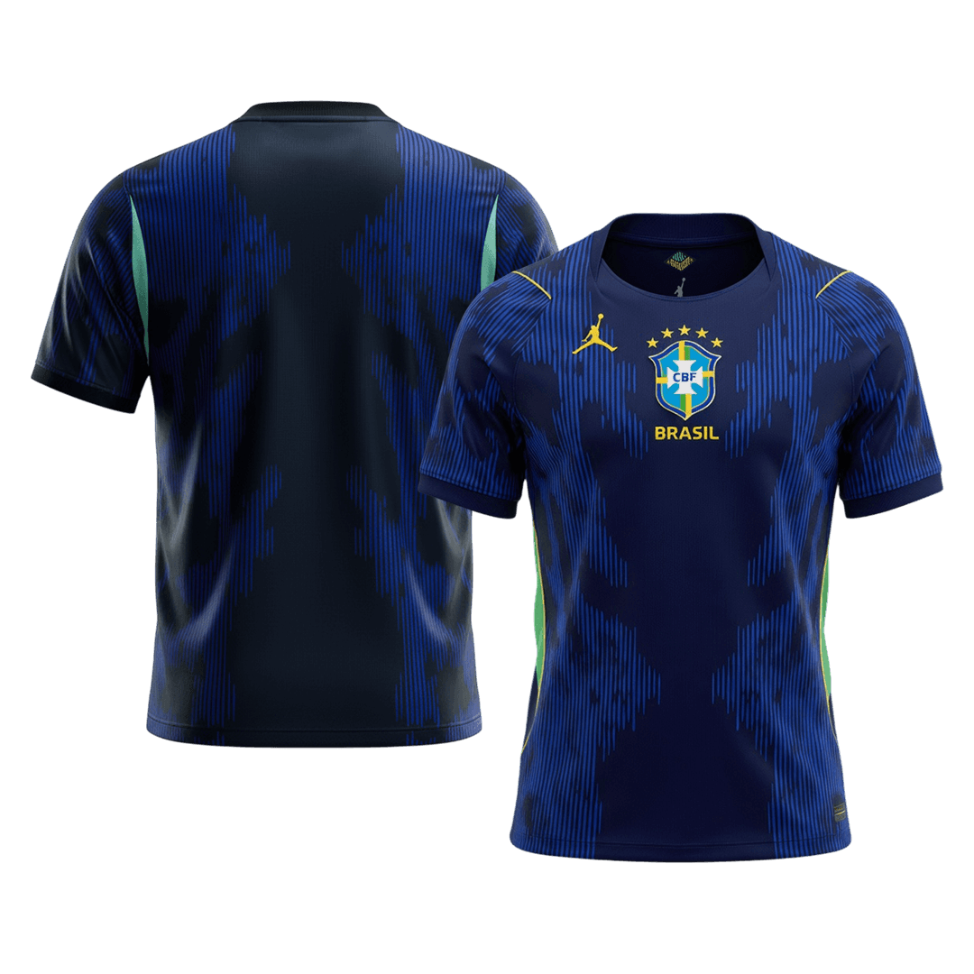 Brazil Away Soccer Jersey World Cup 2026 Navy - gojersey