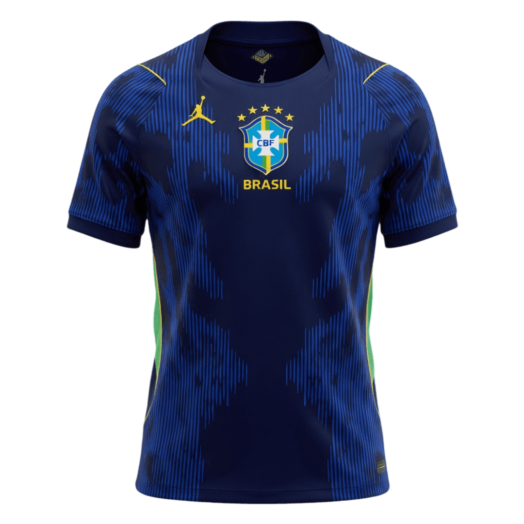 Brazil Away Soccer Jersey World Cup 2026 Navy - gojersey