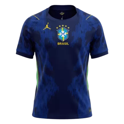 Brazil Away Soccer Jersey World Cup 2026 Navy - gojersey