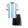 Kid's Argentina Home Soccer Jersey Kit(Jersey+Shorts) 25/26 Blue&White - gojersey