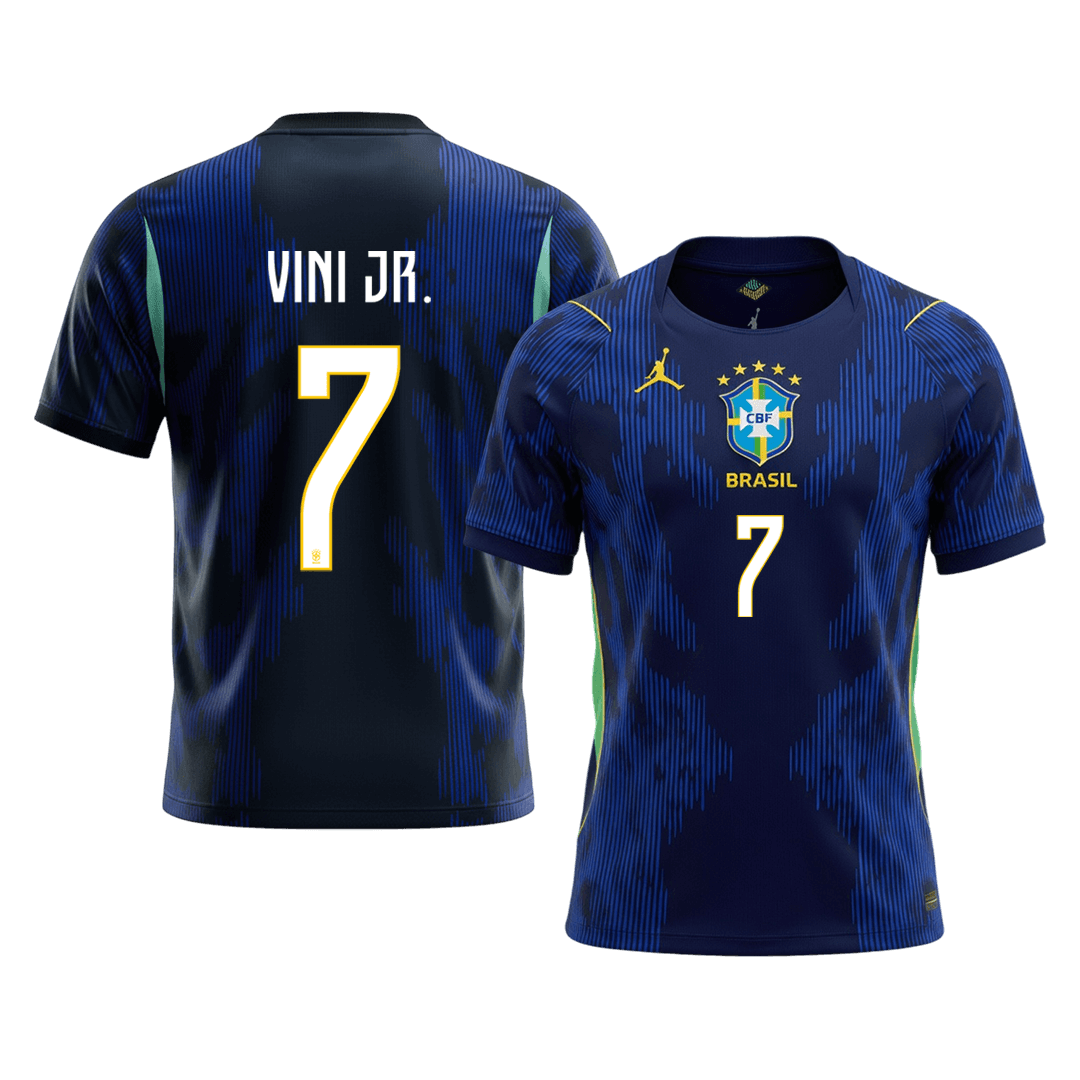 VINI JR. #7 Brazil Away Soccer Jersey World Cup 2026 Navy - gojersey