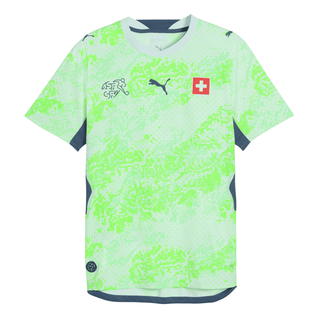 Switzerland Away Soccer Jersey World Cup 2026 Green - gojersey