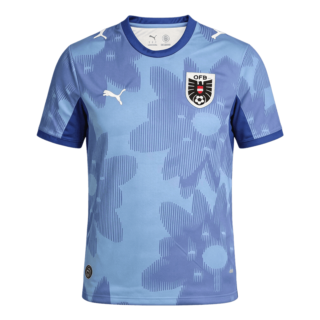 Austria Away Soccer Jersey World Cup 2026 Blue - gojersey