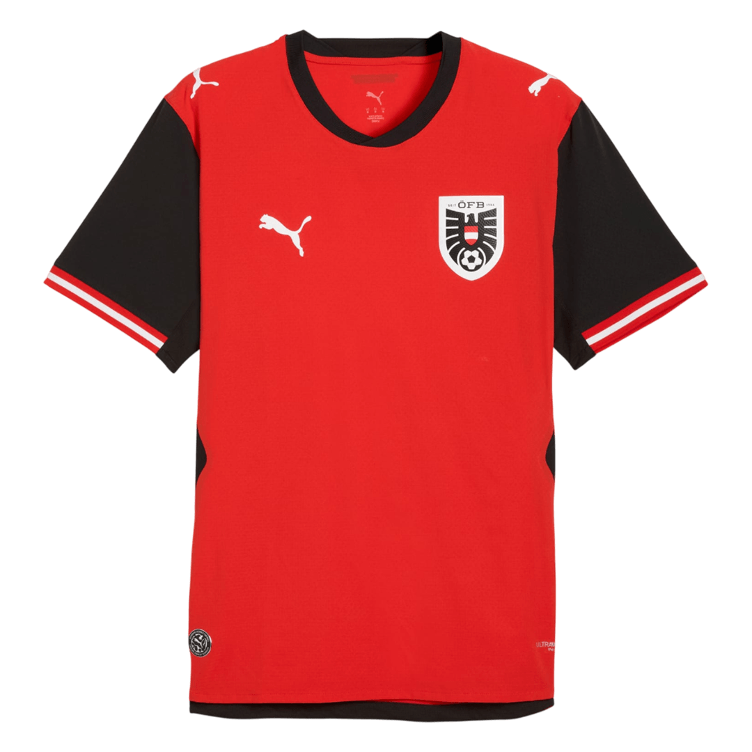 Austria Home Soccer Jersey Authentic 2026 - gojersey