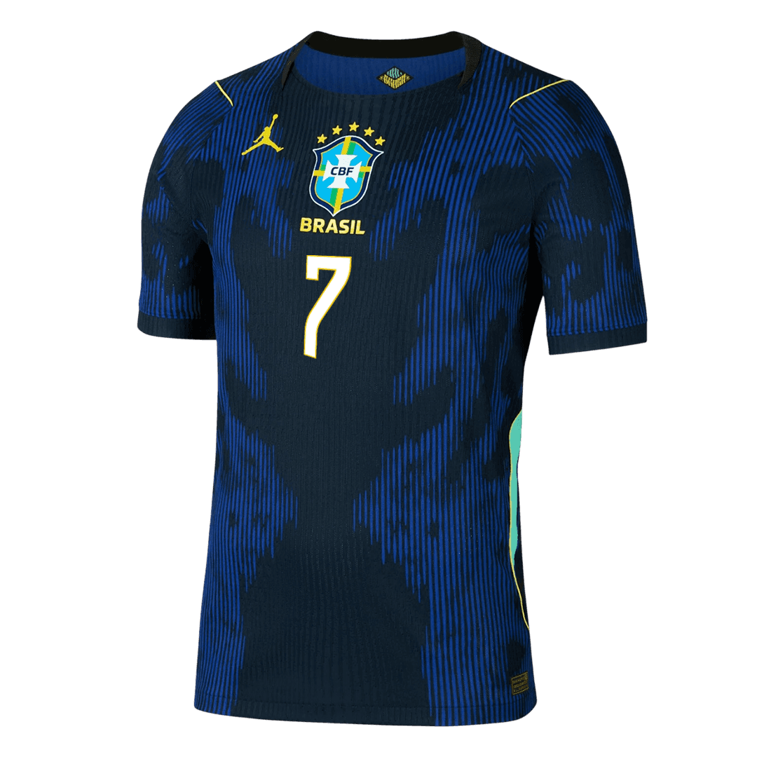 Brazil VINI JR. #7 Away Soccer Jersey Authentic 2026 - gojersey