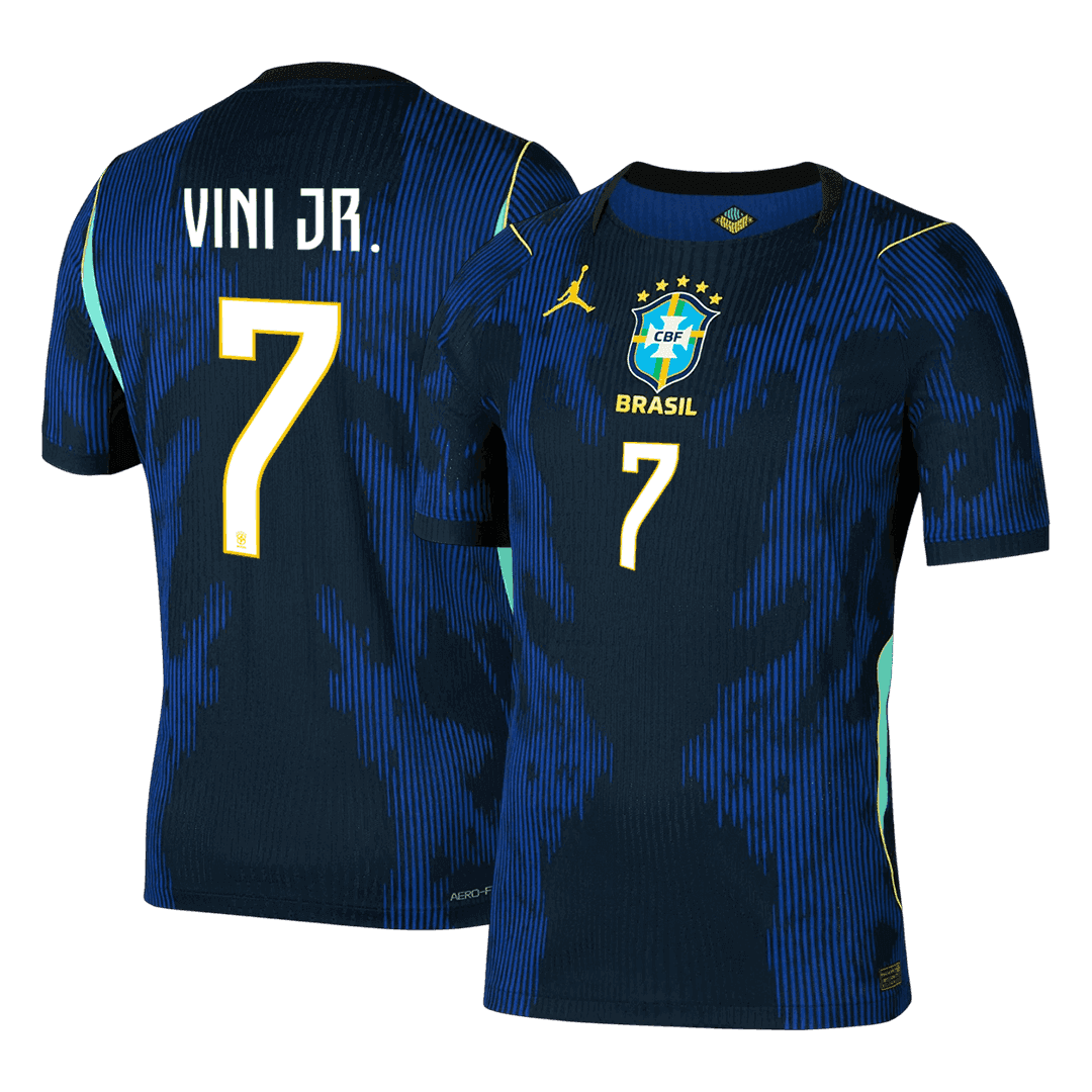 Brazil VINI JR. #7 Away Soccer Jersey Authentic 2026 - gojersey