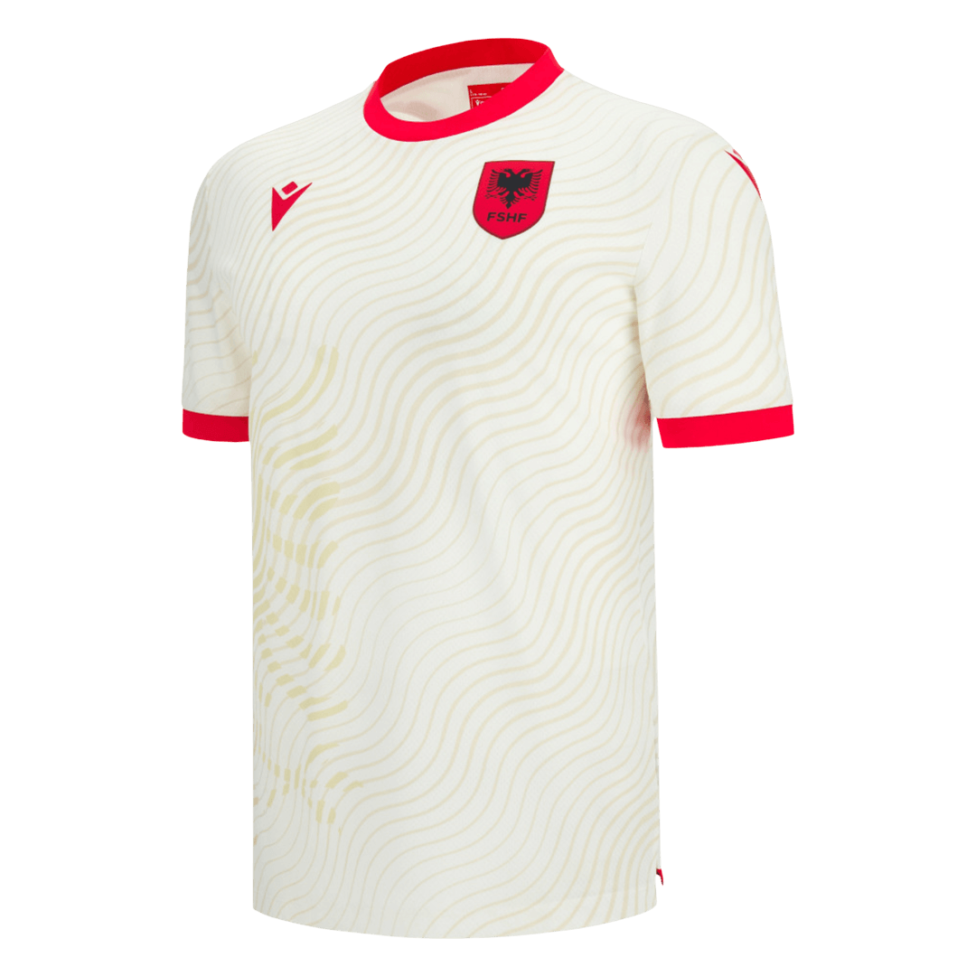 Albania Away Soccer Jersey World Cup 2026 White - gojersey