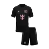 Kid's Inter Miami Away Soccer Jersey Kit(Jersey+Shorts) 2026 Black - gojersey