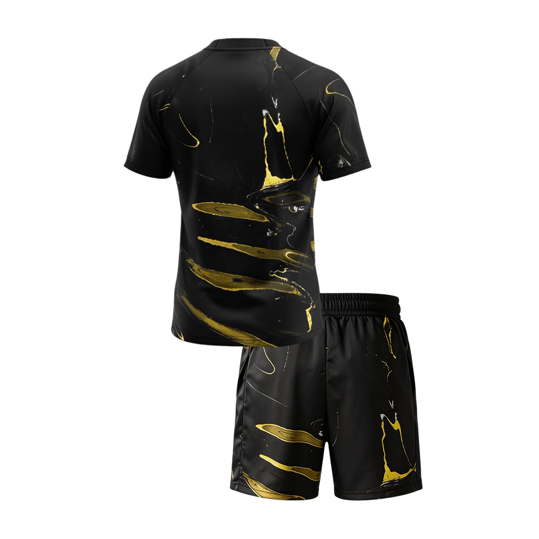 Kid's PSG Jordan Night Edition Soccer Jersey Kit(Jersey+Shorts) 2025/26 Black - gojersey