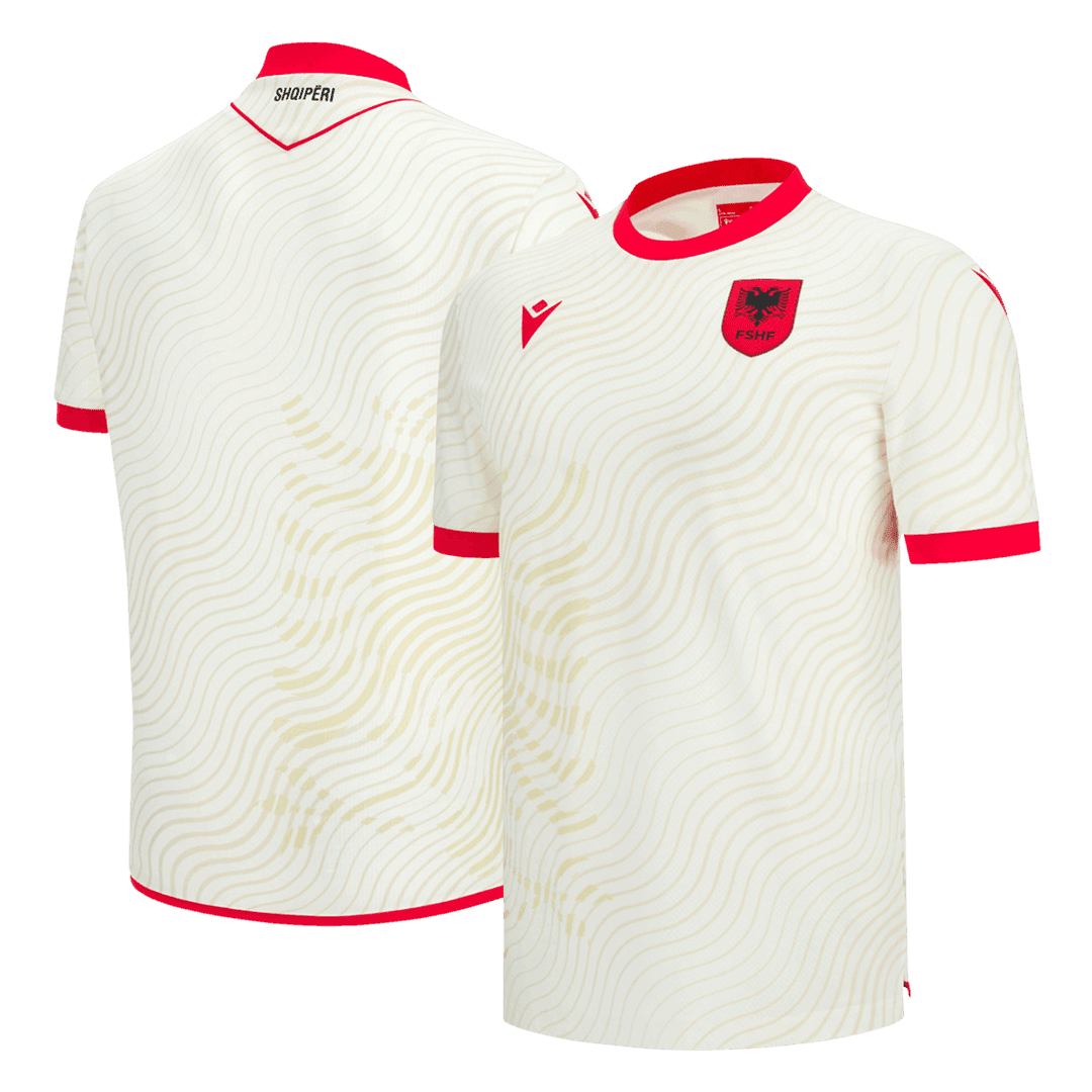 Albania Away Soccer Jersey World Cup 2026 White - gojersey