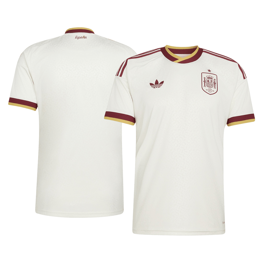 Spain Away Soccer Jersey World Cup 2026 White - gojersey