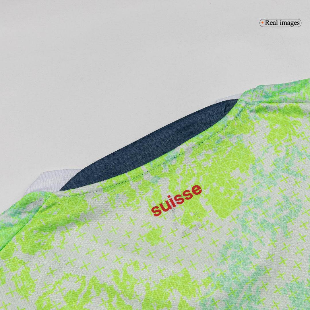 Switzerland Away Soccer Jersey World Cup 2026 Green - gojersey