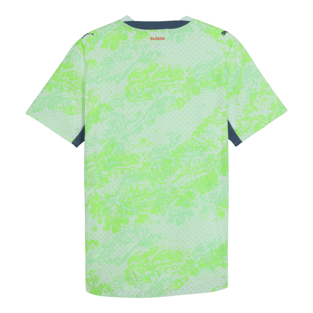 Switzerland Away Soccer Jersey World Cup 2026 Green - gojersey