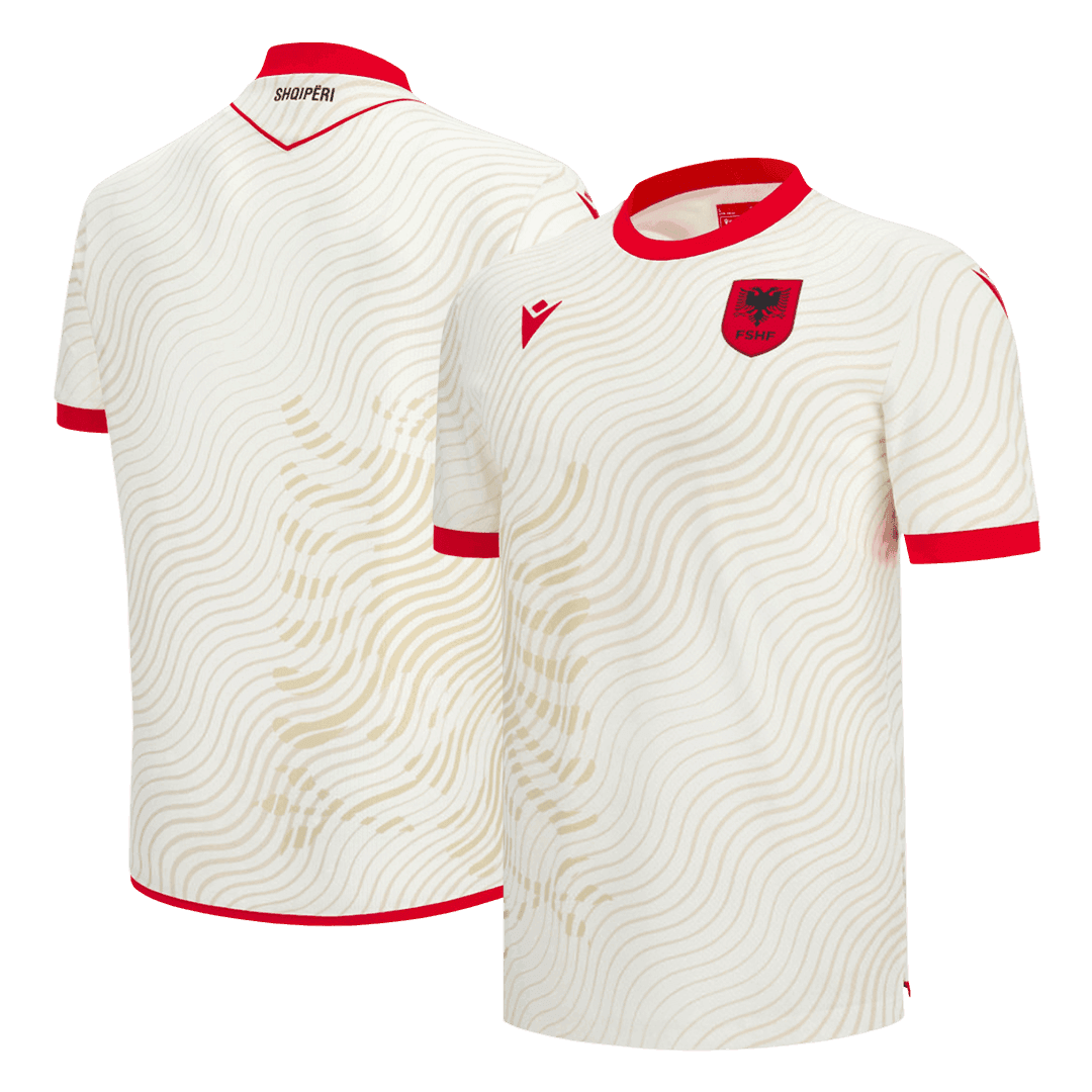 Albania Away Soccer Jersey World Cup 2026 White - gojersey