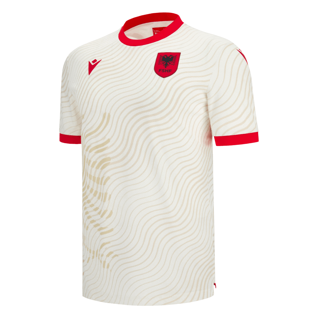 Albania Away Soccer Jersey World Cup 2026 White - gojersey