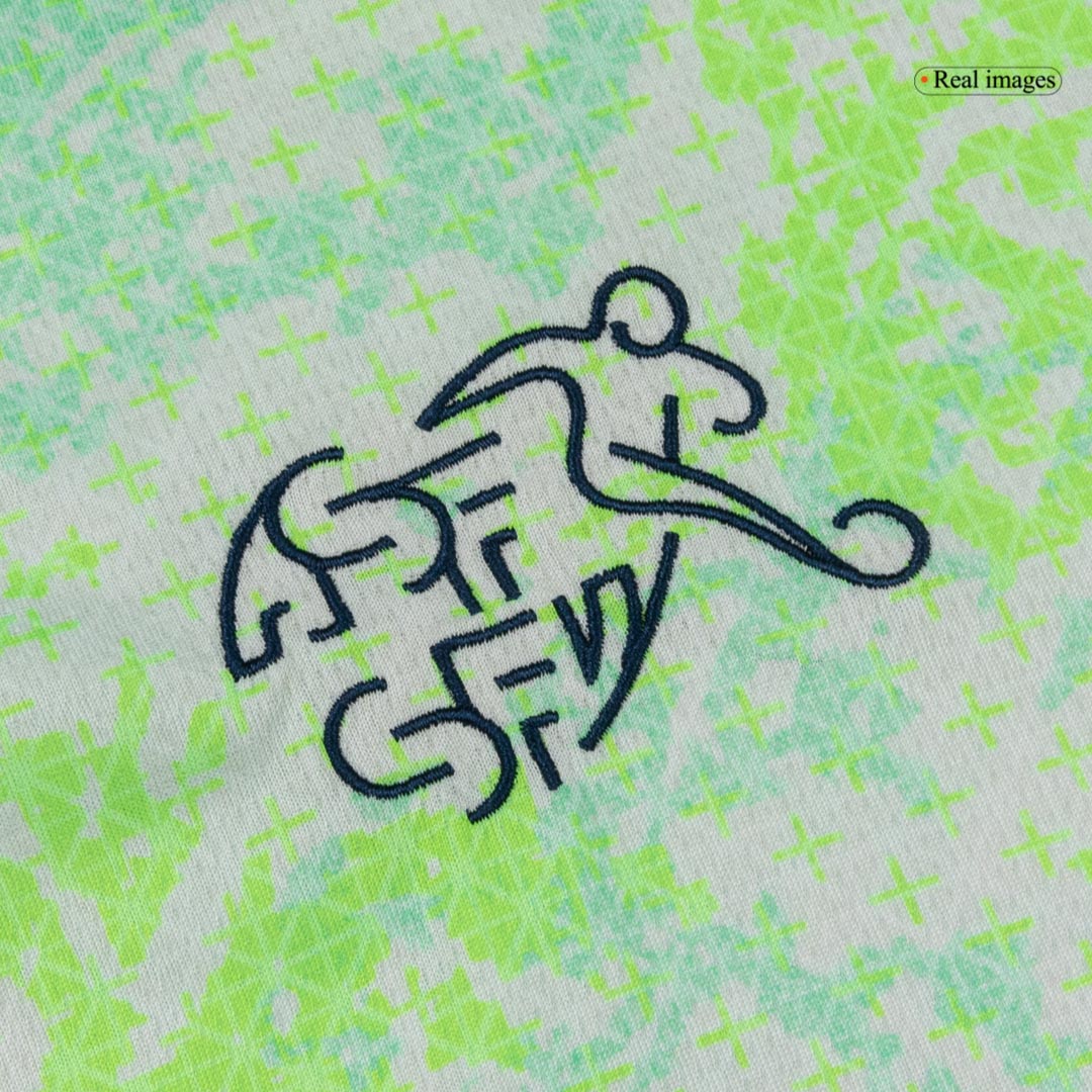 Switzerland Away Soccer Jersey World Cup 2026 Green - gojersey