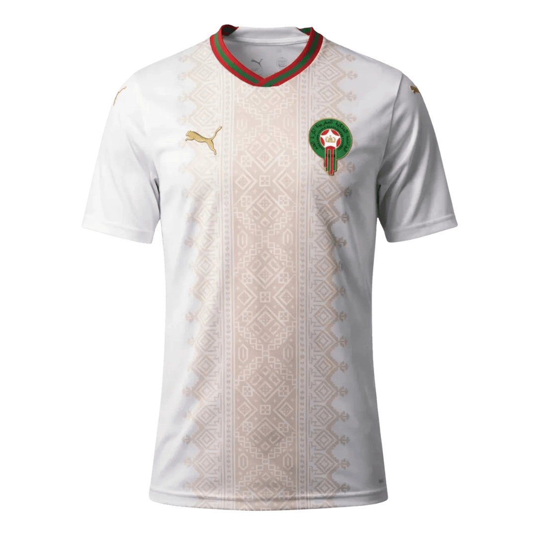 Morocco Away Soccer Jersey World Cup 2026 White - gojersey