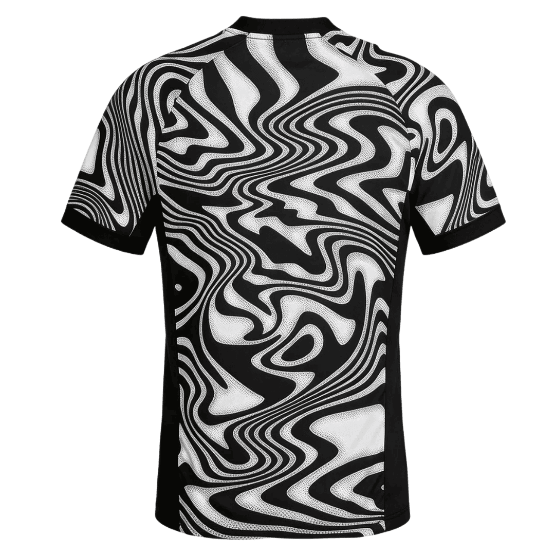 Brazil Hollywood Keepers Soccer Jersey World Cup 2026 Black &White - gojersey