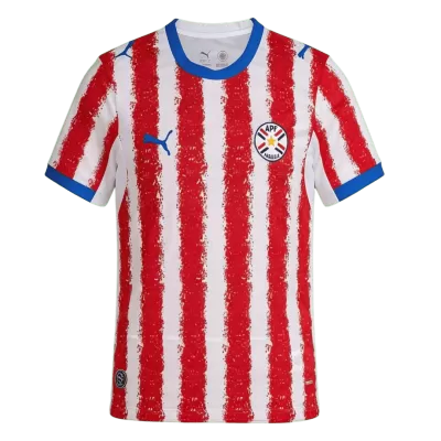 Paraguay Home Soccer Jersey World Cup 2026 Red & White - gojersey