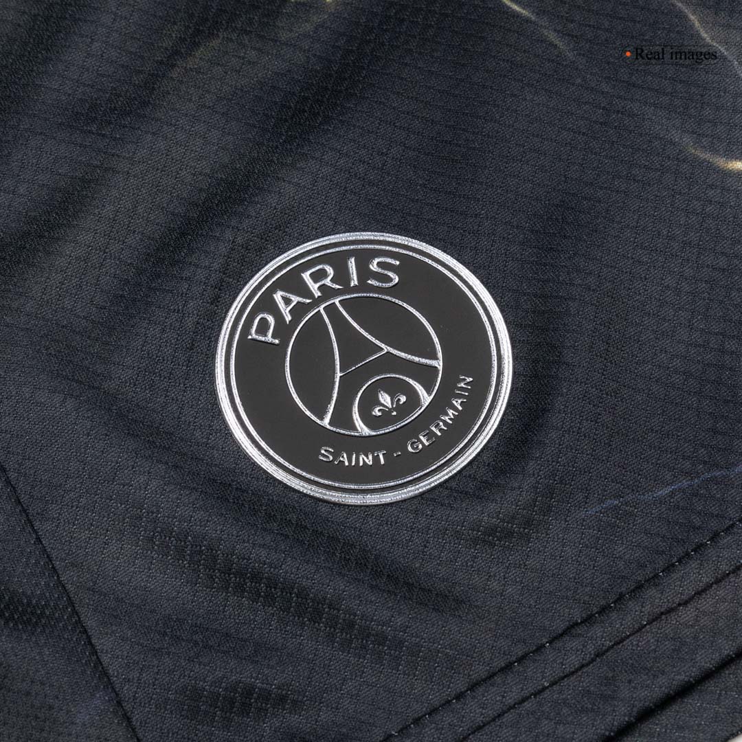 Kid's PSG Jordan Night Edition Soccer Jersey Kit(Jersey+Shorts) 2025/26 Black - gojersey