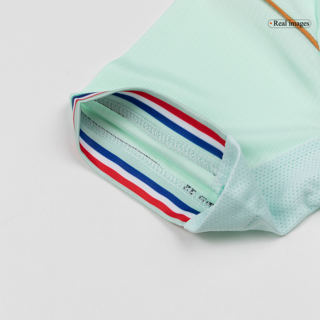 Kid's France Away Soccer Jersey Kit(Jersey+Shorts) World Cup 2026 Mint Green - gojersey