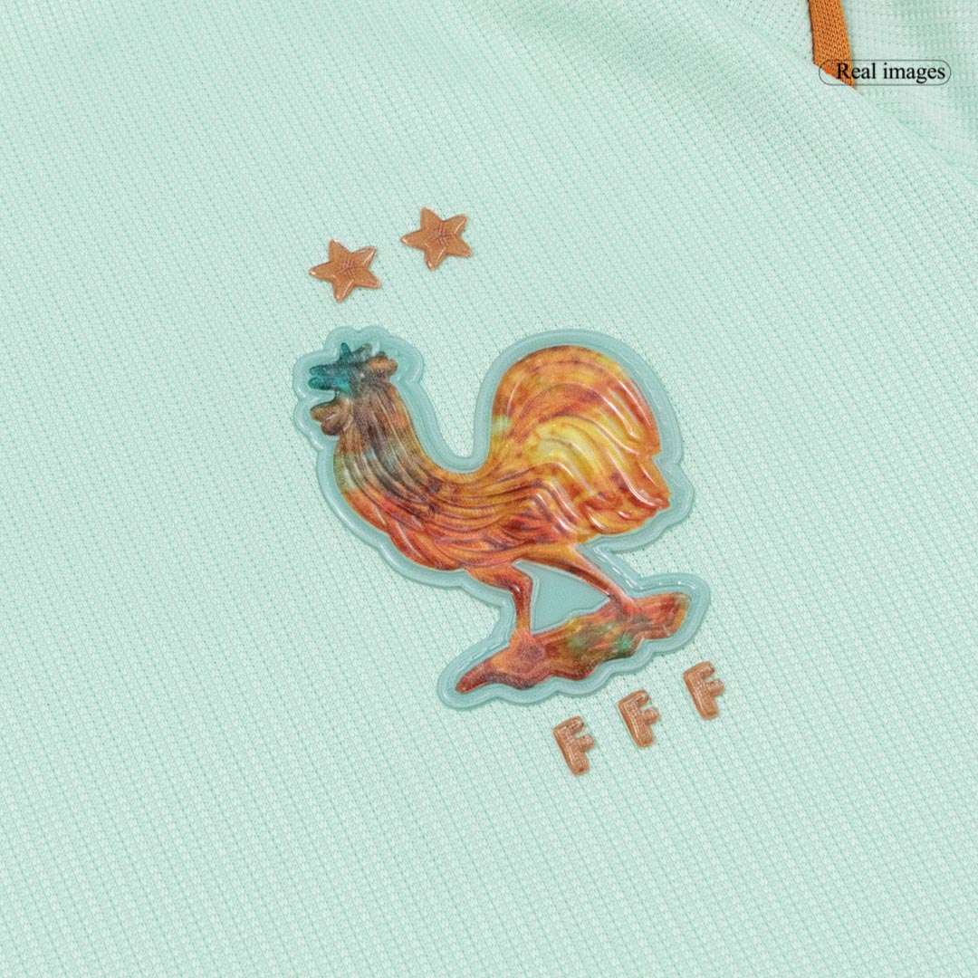 Kid's France Away Soccer Jersey Kit(Jersey+Shorts) World Cup 2026 Mint Green - gojersey
