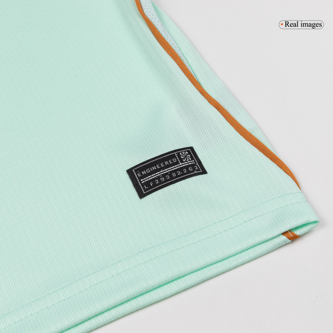 Kid's France Away Soccer Jersey Kit(Jersey+Shorts) World Cup 2026 Mint Green - gojersey