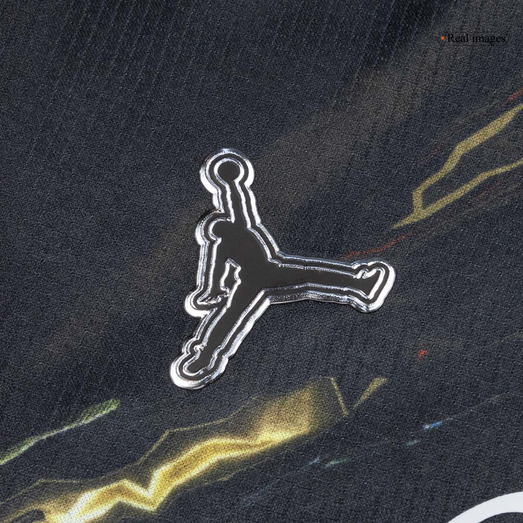 Kid's PSG Jordan Night Edition Soccer Jersey Kit(Jersey+Shorts) 2025/26 Black - gojersey