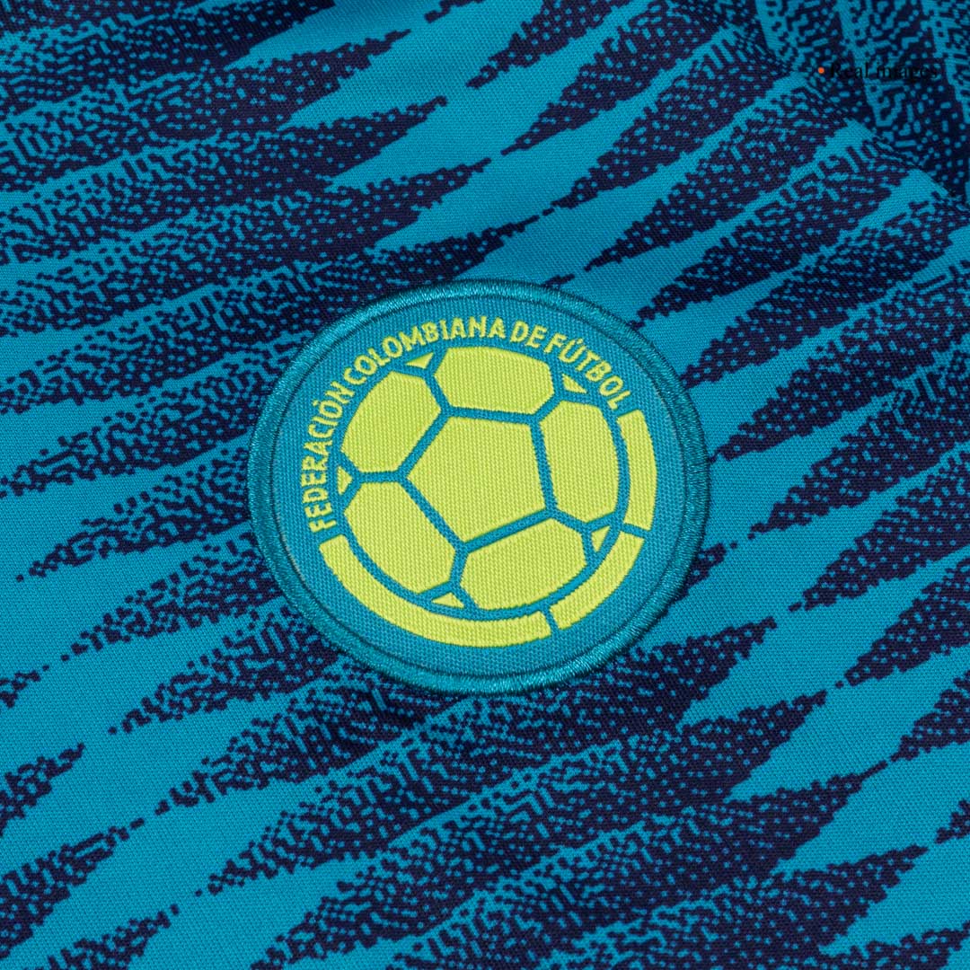 Kid's Colombia Away Soccer Jersey Kit(Jersey+Shorts) World Cup 2026 Blue - gojersey