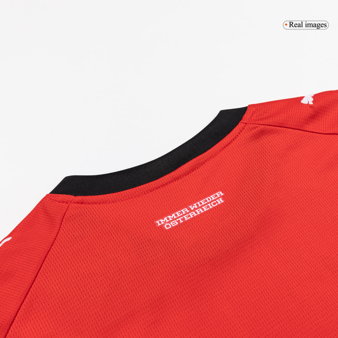 Kid's Austria Home Soccer Jersey Kit(Jersey+Shorts) World Cup 2026 Red - gojersey