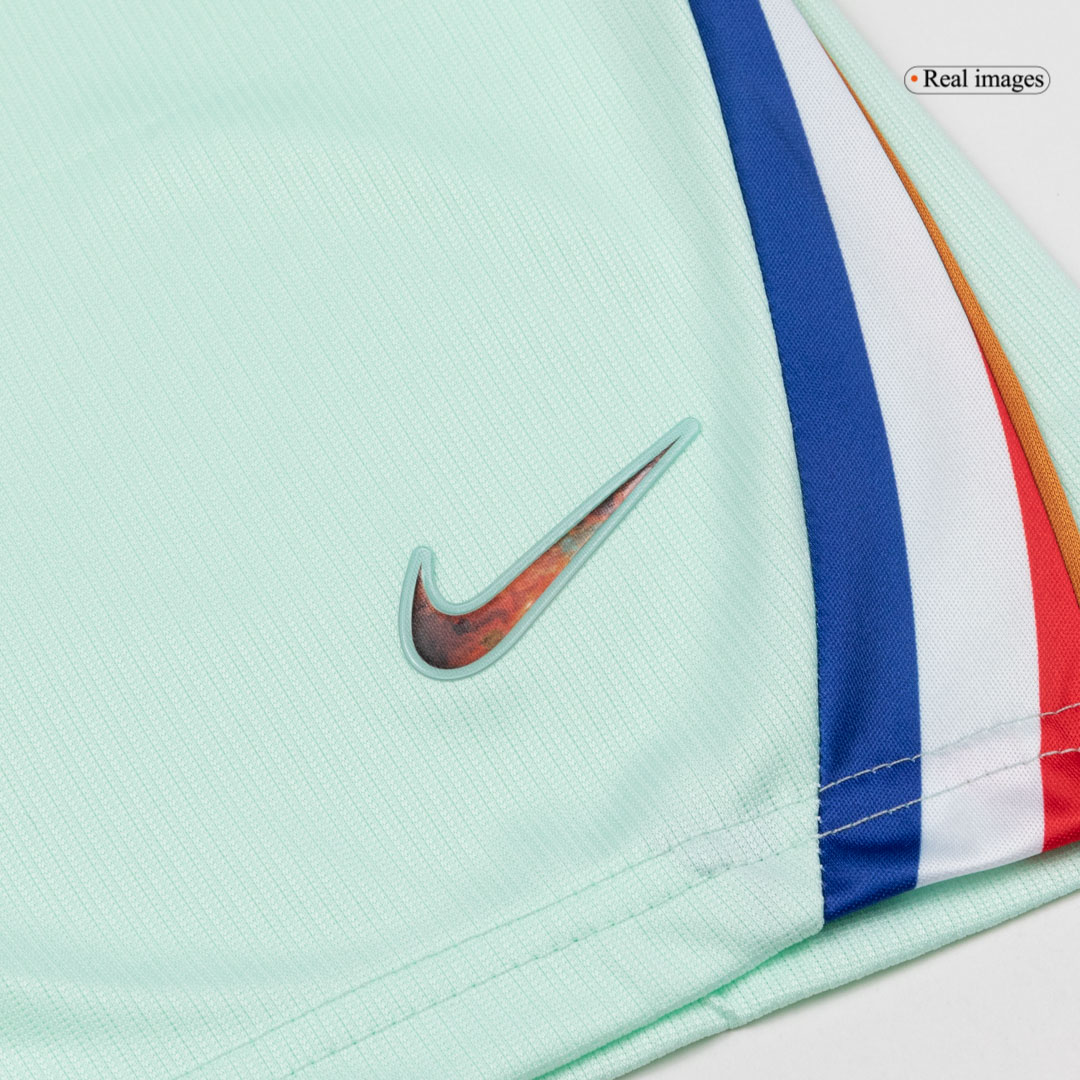 Kid's France Away Soccer Jersey Kit(Jersey+Shorts) World Cup 2026 Mint Green - gojersey