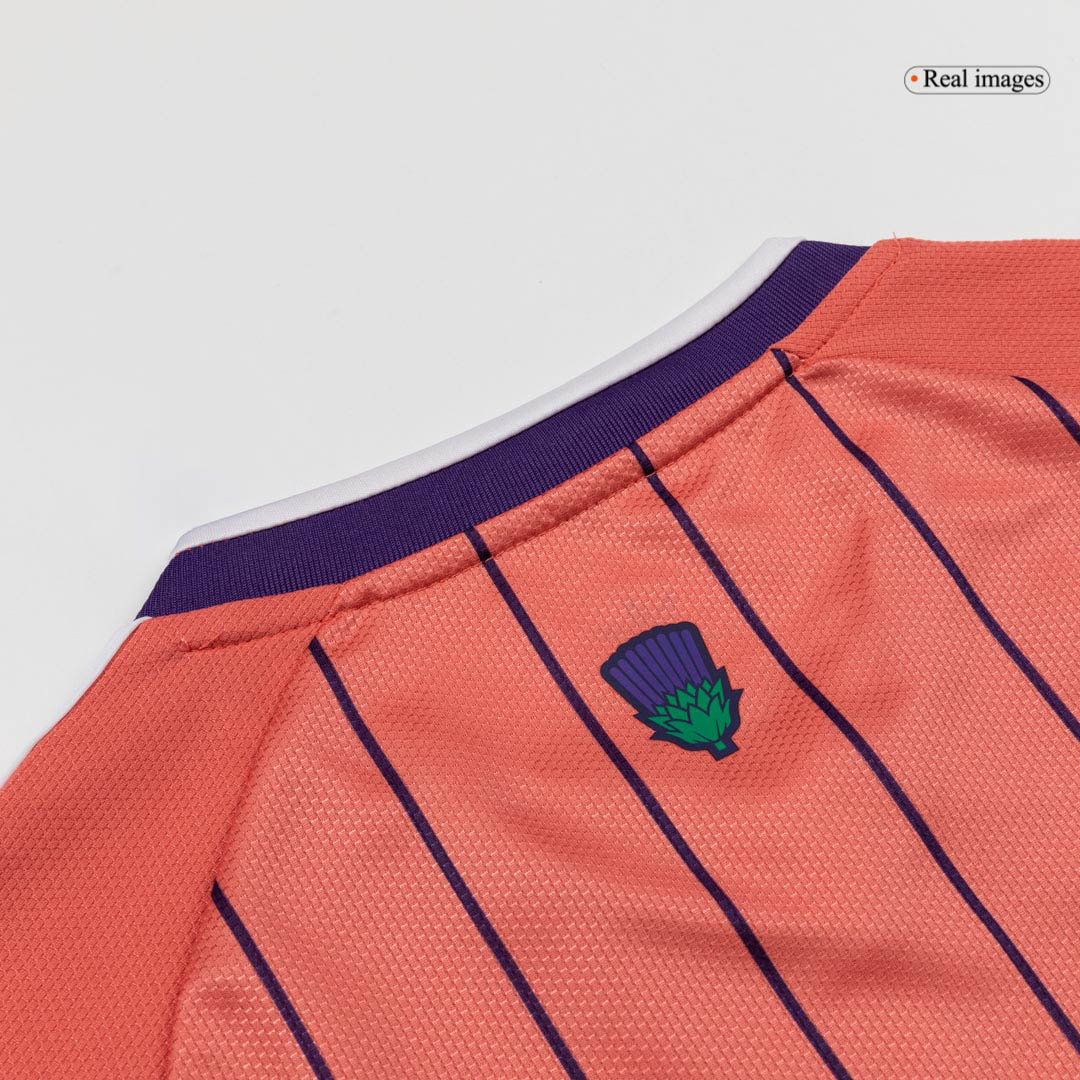 Kid's Scotland Away Soccer Jersey Kit(Jersey+Shorts) World Cup 2026 Coral - gojersey