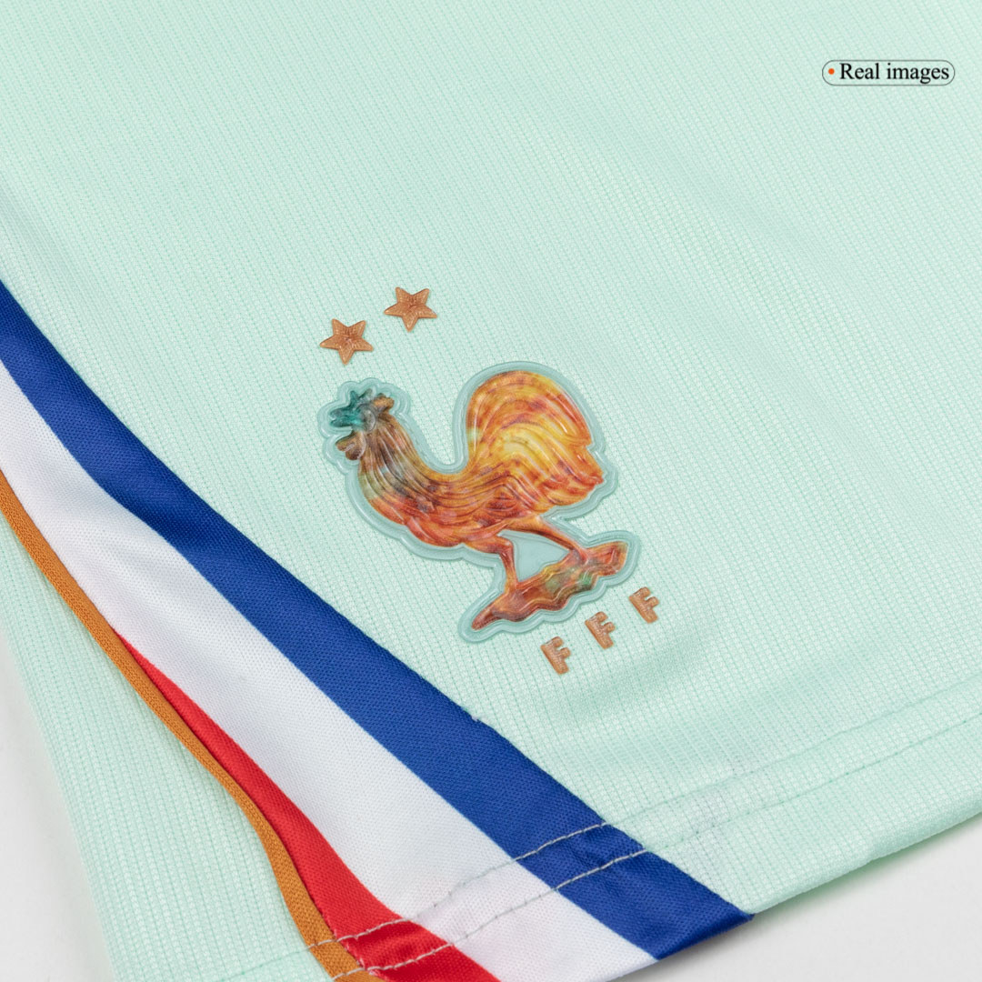 Kid's France Away Soccer Jersey Kit(Jersey+Shorts) World Cup 2026 Mint Green - gojersey