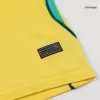 Kid's Brazil Home Soccer Jersey Kit(Jersey+Shorts) World Cup 2026 Yellow - gojersey