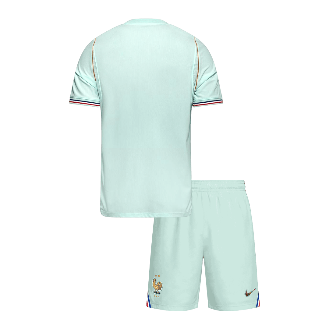 Kid's France Away Soccer Jersey Kit(Jersey+Shorts) World Cup 2026 Mint Green - gojersey