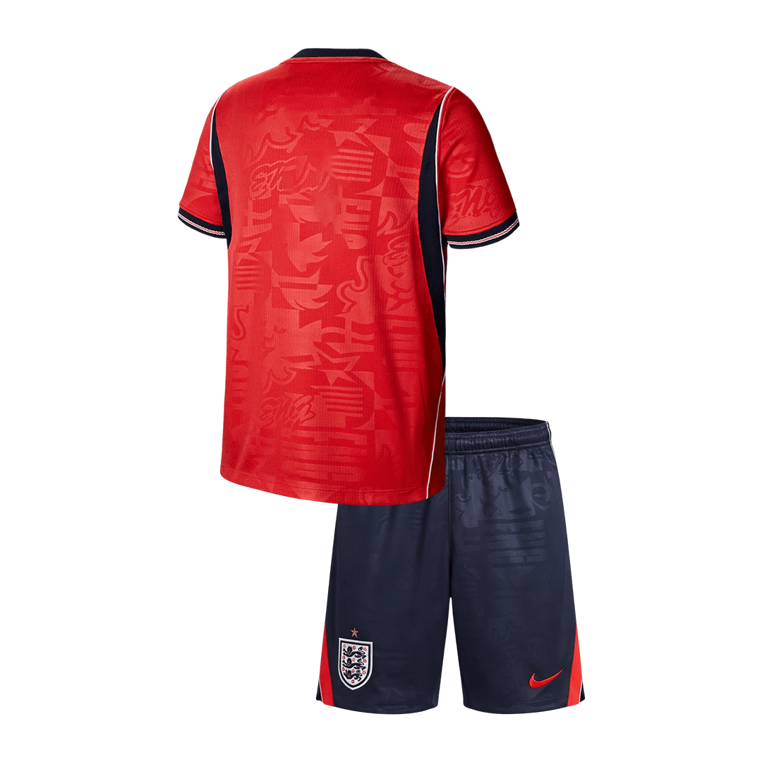 Kid's England Away Soccer Jersey Kit(Jersey+Shorts) World Cup 2026 White - gojersey